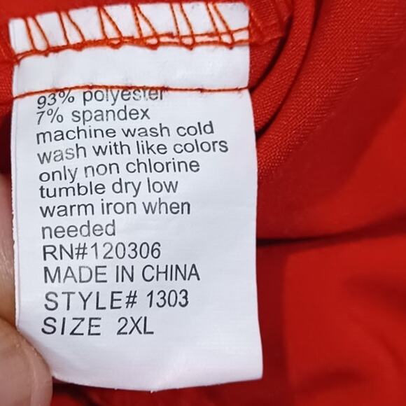 Scrubaid Uniform set Red Size 2XL Women's - Picture 4 of 11